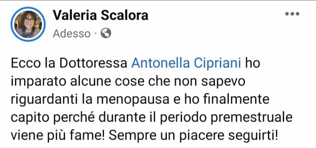 Messaggio di una paziente