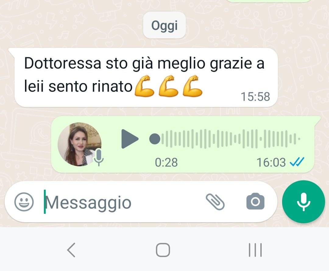 Messaggio di una paziente