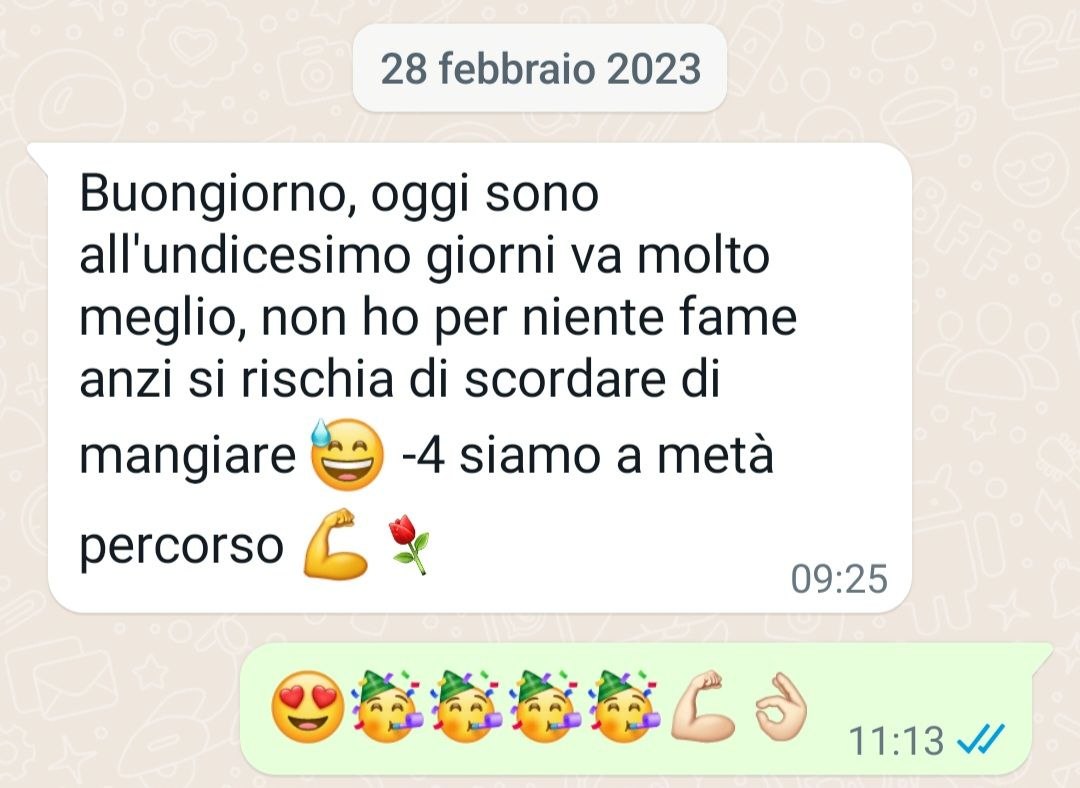 Messaggio di una paziente