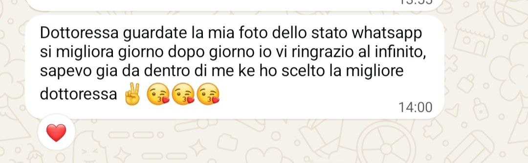 Messaggio di una paziente